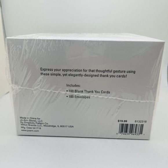 100 Pack Blank Thank You Cards for Business Wedding Birthday 5.5”w x 4”h - Picture 5 of 8